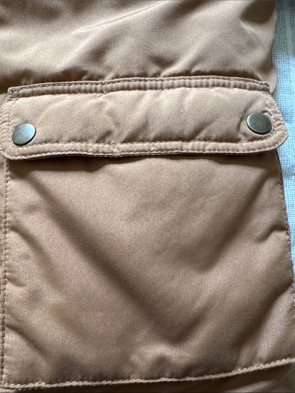 Carter’s Kids Insulated Hooded Parka Jacket in Camel with Faux Fur Trimmed Hood